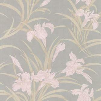 Metallic Iris Floral Vivianne Brewster Wallpaper