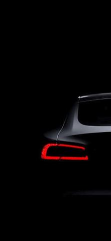 Tesla Model S Dark Brake Light iPhone Wallpaper