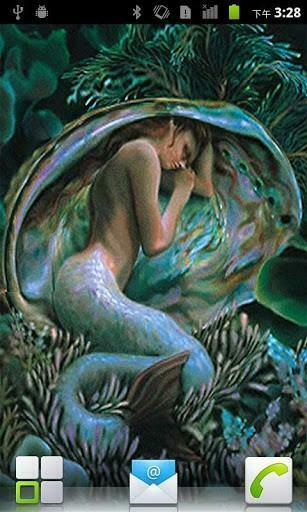 Bigger Sleeping Mermaid Live Wallpape For Android Screenshot
