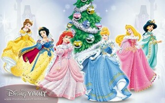 Disney Princess Christmas For Desktop HD Wallpaper