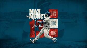 Max Muncy Ws Stats Desktop Wallpaper Dodgers
