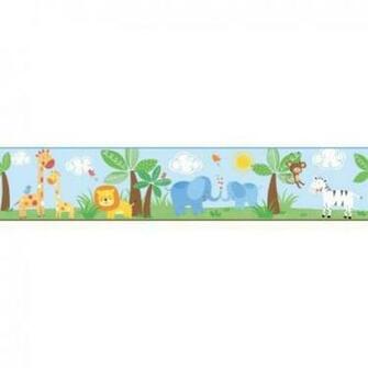 Baby Safari Border Wallpaper Warehouse