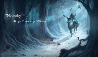 None No Spoilers I Just Made This Wallpaper Of A Three Eyed Raven
