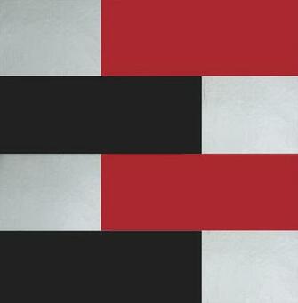 Block Wallpaper Black Red Silver Monument Interiors