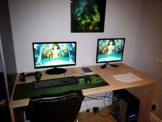 My New Desk Complete With Ghost Poster And Lotv Wallpaper D