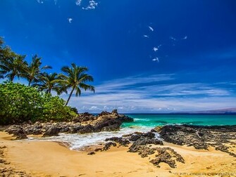 Maui Hawaii Makena Cove Beach Secret Wallpaper