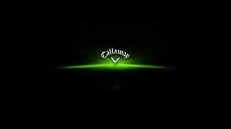 Callaway Green Logo On Black Background Golf HD