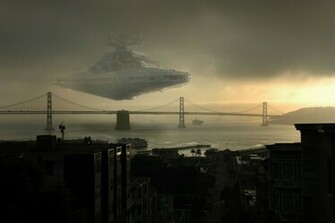 Star Destroyer Wars Spaceship Sci Fi Space Wallpaper