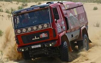 Maz 5309rr Race Racing Semi Truck Offroad Wallpaper