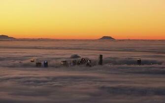 3d Wallpaper Vancouver Au Canada Dans Les Nuages Vue Plongeante
