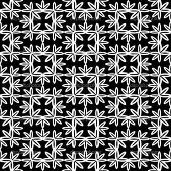 Monochrome Vector Wallpaper Damask Seamless Pattern Black And White