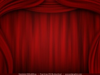 Red Curtain Background Theatre Stage Illustration In A Dark Color