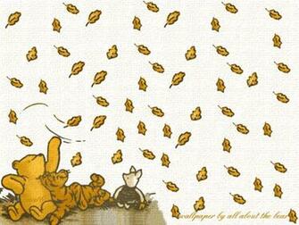Classic Pooh With Piglet Tigger And Falling Leaves