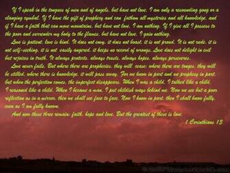 Corinthians The Love Chapter