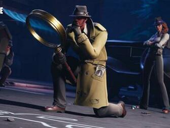 High Definition Wallpaper Of Sleuth From Fortnite Paperpull