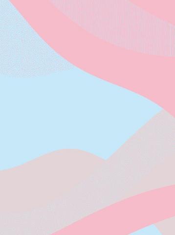 Semiternal Soft Pink And Light Blue Art Print By Elisagabi