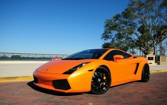Lamborghini Gallardo Orange Wallpaper HD Car