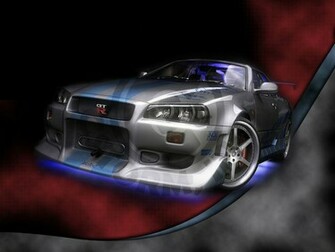 Blue Nissan Skyline Wallpaper HD In Cars Imageci