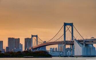 Odaiba Rainbow Bridge 4k HD Desktop Wallpaper For Ultra