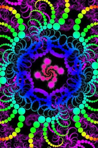 Psychedelic iPhone Wallpaper Shelves