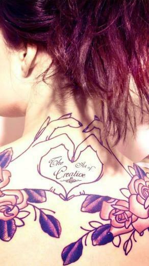 Tattoo Girl Back Wallpaper iPhone