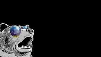 Bear Wearing Sunglasses Wallpaper