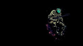 Astronaut Guitar Lomo HD Wallpaper Hot