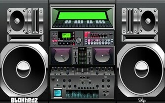 Wallpaper Boombox Desktopblokhedz Audio Radio Pics Desktop