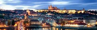 Wallpaper Hradcany Charles Bridge Prague Dual