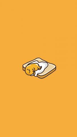 Gudetama Kawaii Orange Wallpaper Cute