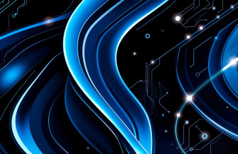 Black And Blue Tech Wallpaper