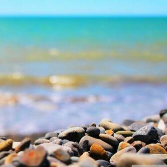 Beach Stones 4k HD Desktop Wallpaper For Ultra Tv Dual