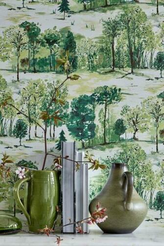 Roscoe By Albany Forest Green Walls Wallpaper