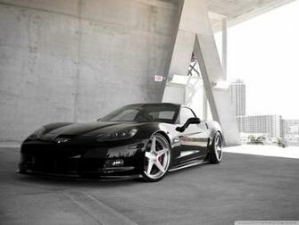 Black Chevrolet Corvette Z06 4k HD Desktop Wallpaper For