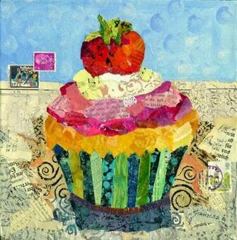 Is Ready Nancystandleeart Torn Paper Collage Painting