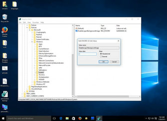 Windows Disable Login Background