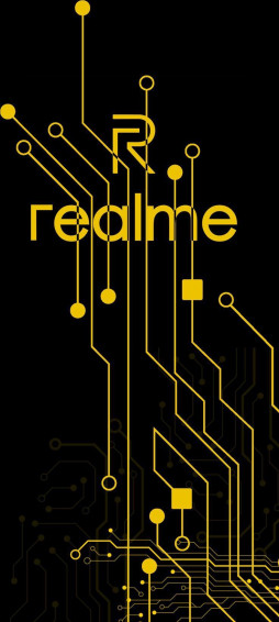 Realme Logo Amazing Amoled Dark Wallpaper Gelap