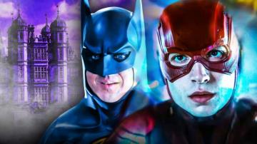 Batman S Wayne Manor Surrounded In Smoke New The Flash Movie