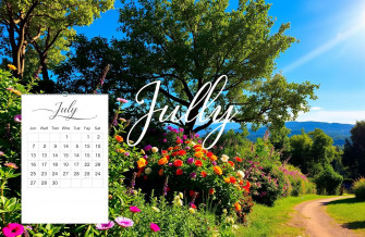 July Calendar Wallpaper