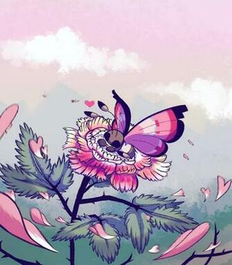 Vivillon Painting Done Ayy Lil Relaxing On A Rose 4k