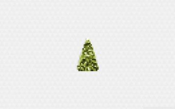 Merry Christmas Tree Daylight Ultra HD Desktop Background