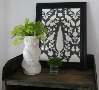 Framed Wallpaper Art Nesting Board