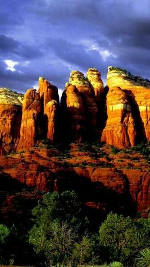 Nature Trees Arizona Skies Red Rock Sedona Wallpaper