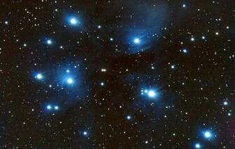 Wallpaper Space Stars The Pleiades Star Cluster In