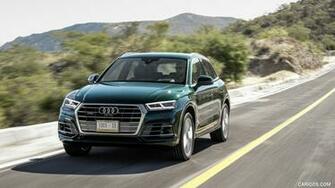 Audi Q5 Tdi Color Azores Green Metallic Front HD