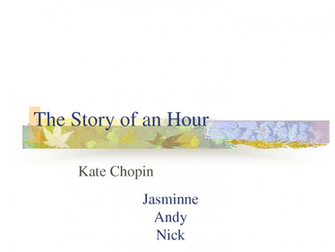 The Story Of An Hour Document Sample