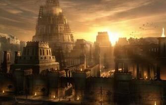 Wallpaper Tower Wharf Babylon City