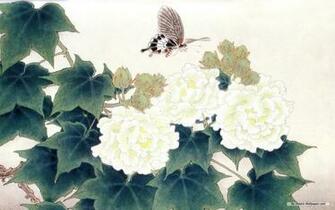Wallpaper Art Flowers And Birds