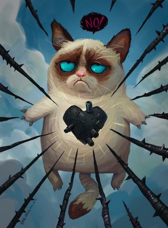 Grumpy Cat Valentine By Artursadlos