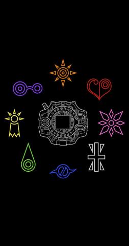 A Simple Dark Wallpaper Digimon